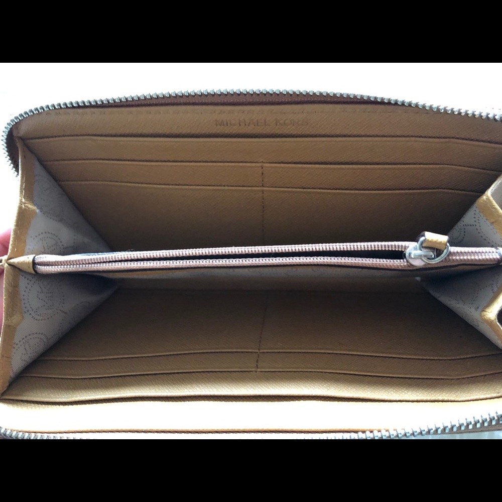 Michael Kors Python Embossed Tan Leather Wallet - image 4